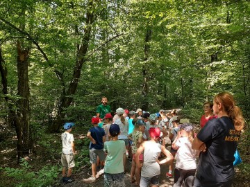 Zajęcia edukacyjne w ramach akcji 'Wakacje w mieście' organizowanej przez Straż Miejską w Łodzi we współpracy z ZPKWŁ OT PKWŁ 2019, <p>fot. K. Paszkowska</p>